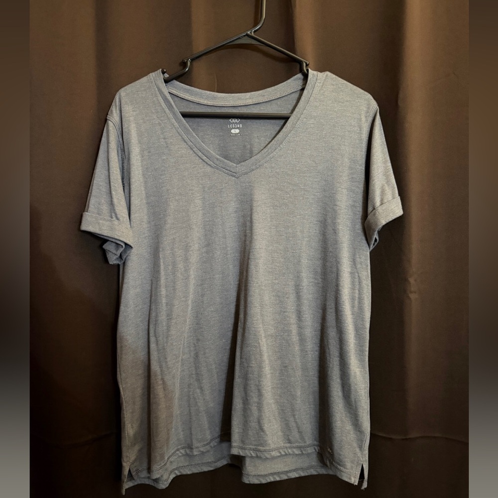 Goodfellow & Co Gray Short Sleeve V-Neck Tee